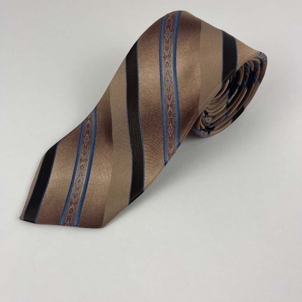 Legacy Tie Mens Gold Striped